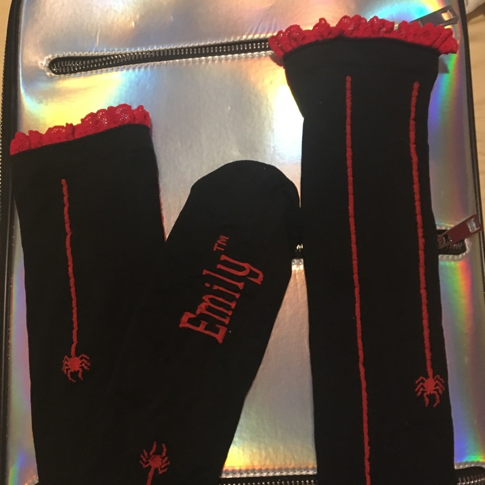 Emily Strange vintage goth punk socks stockings